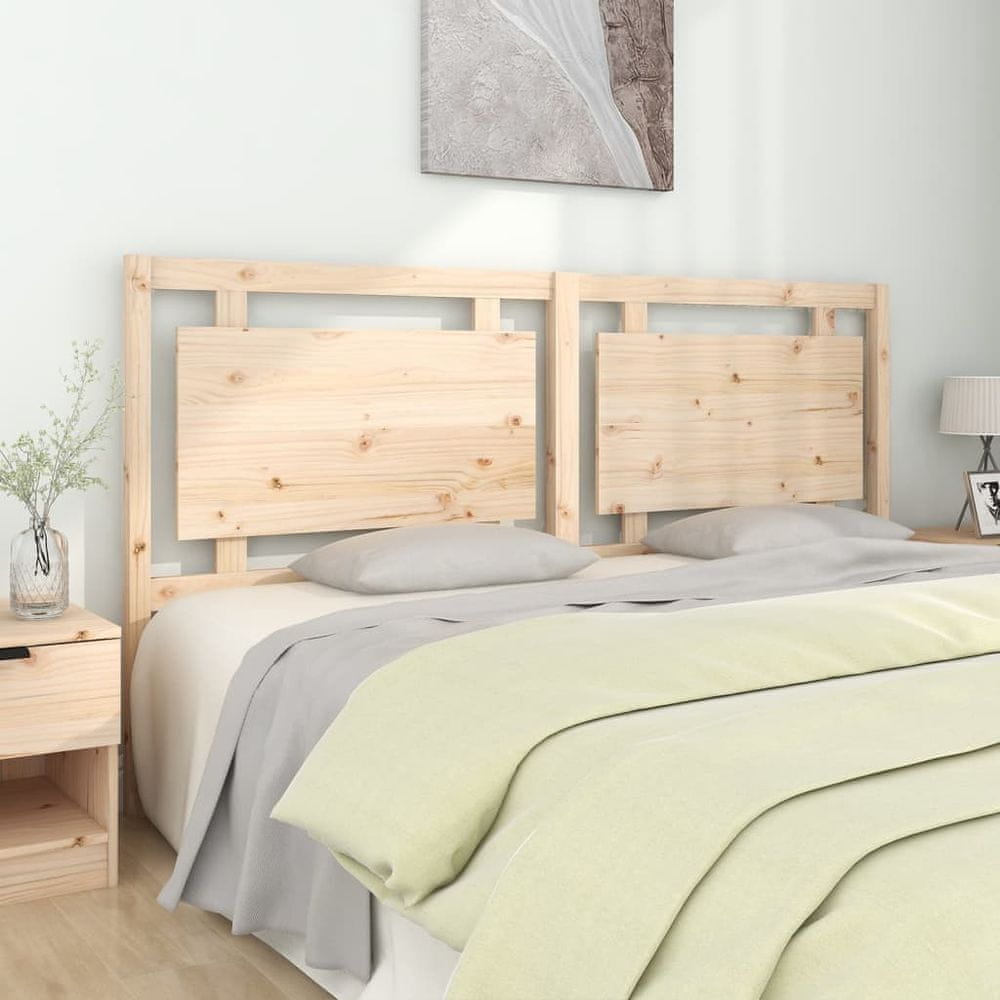 Vidaxl Čelo postele, 185,5x4x100 cm, masívne borovicové drevo